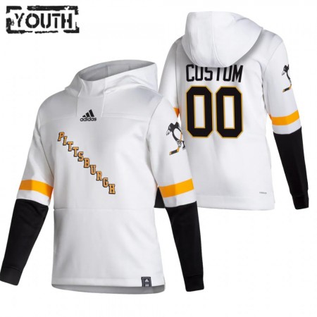 Kinder Eishockey Pittsburgh Penguins Custom 2020-21 Reverse Retro Pullover Hooded Sweatshirt